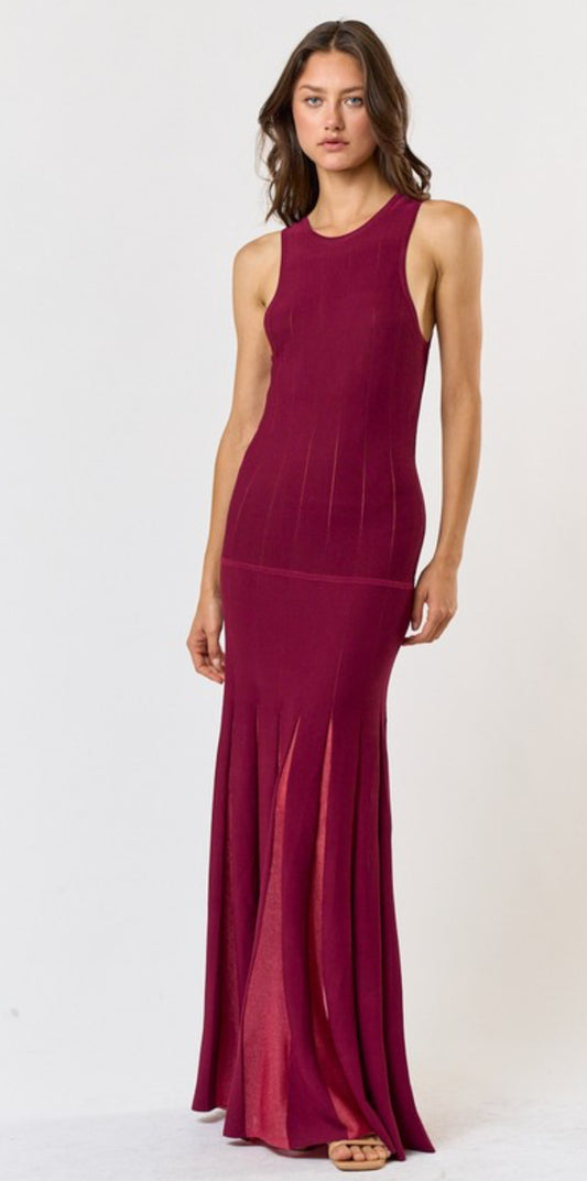 Leimir burgundy dress