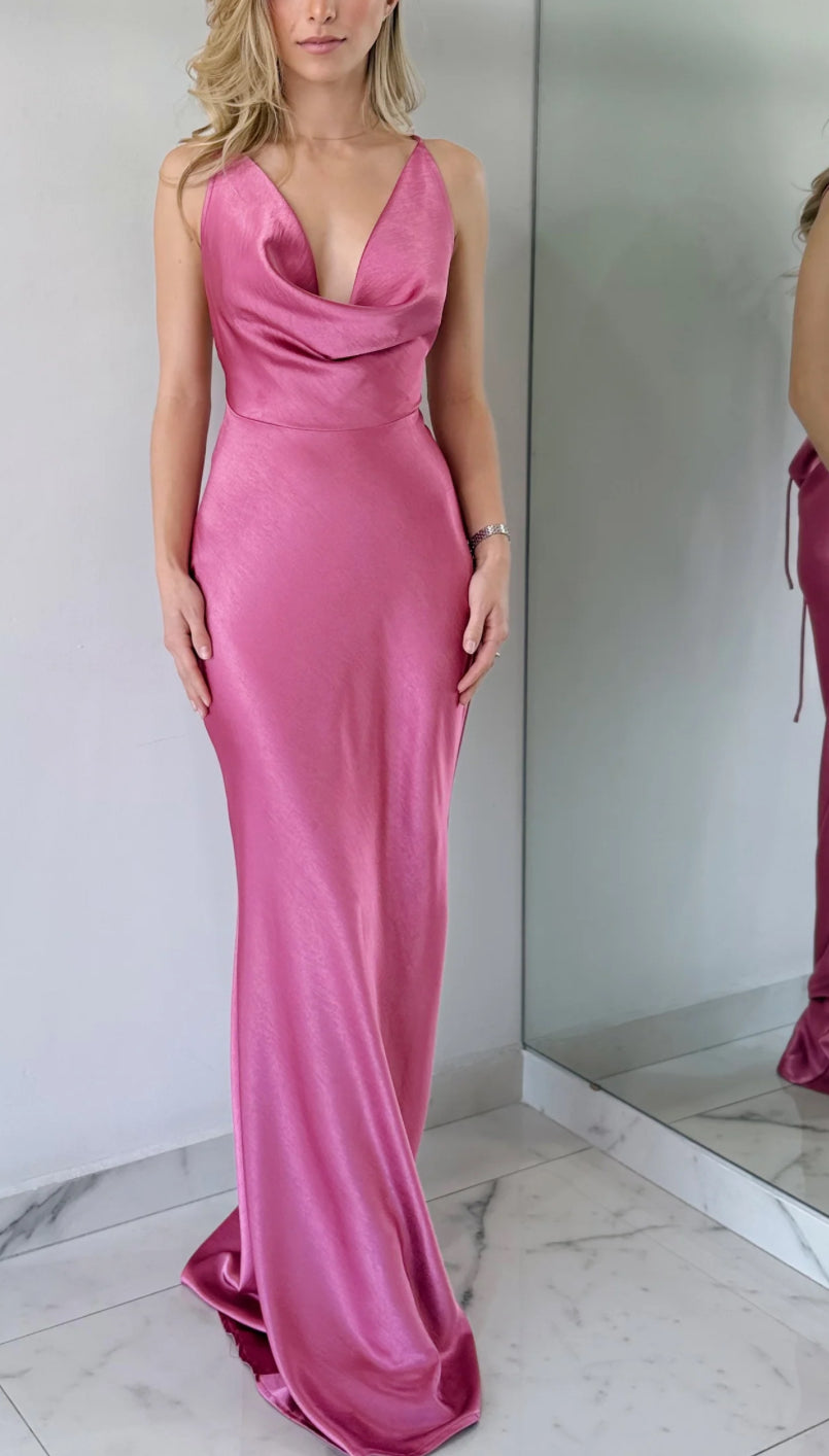 Pink maxi dress