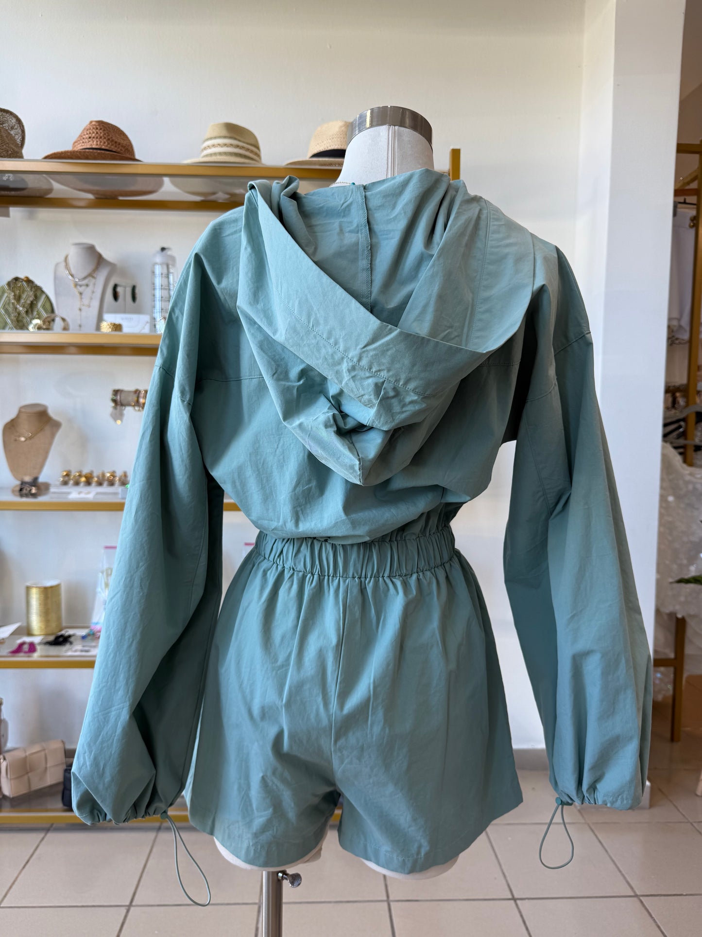 Dusty Blue Romper