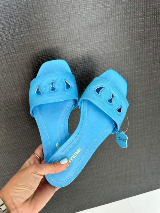 Blue sandals
