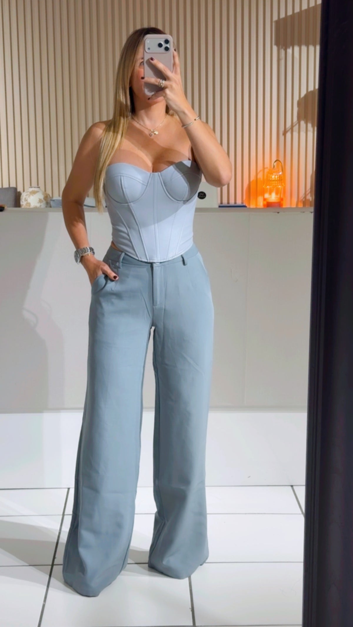 Bustier bluemoon set