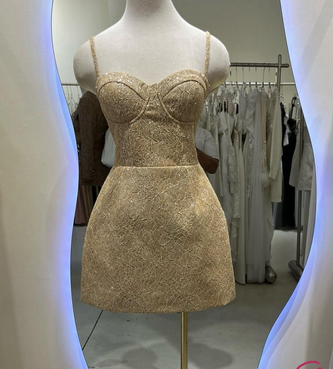 Goddess gold dress