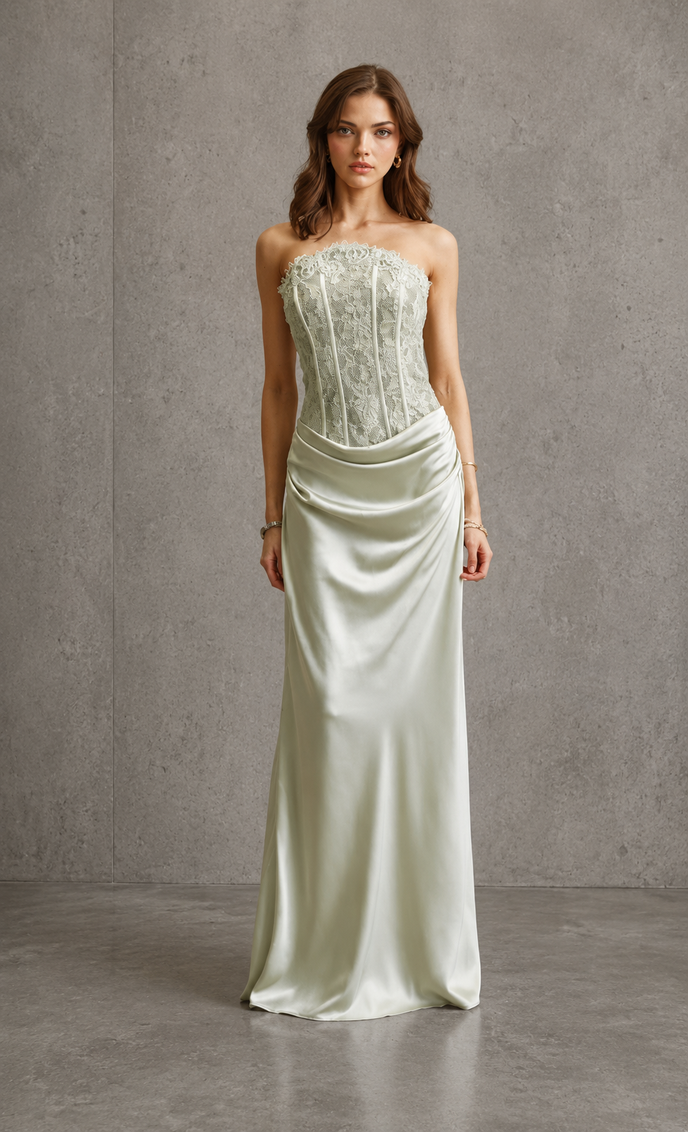 Green sage dress