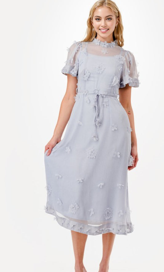 Baby blue dust dress