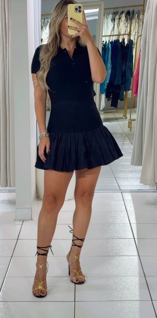 Tenis girly black dress