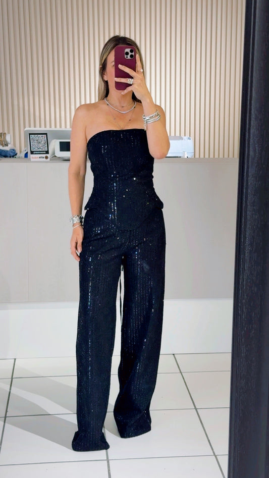 SEQUIN BLACK SET