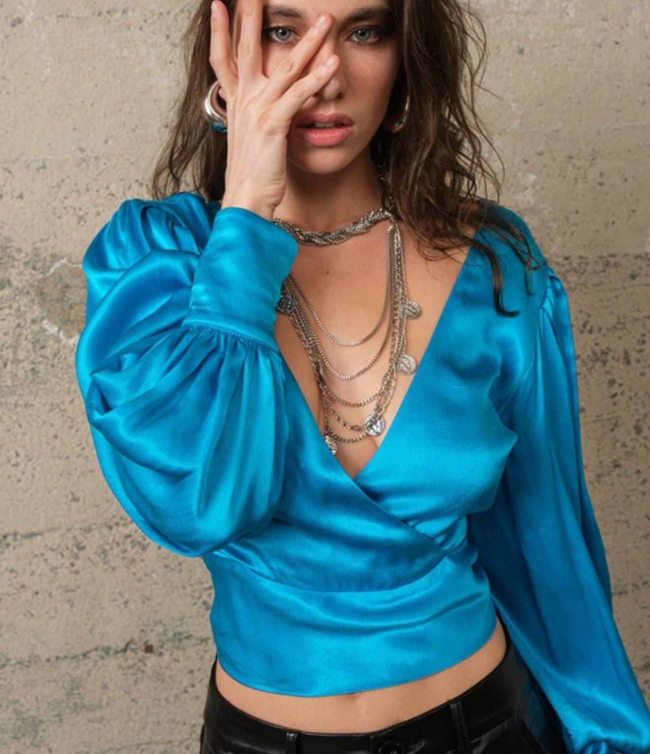 Aqua long sleeve top