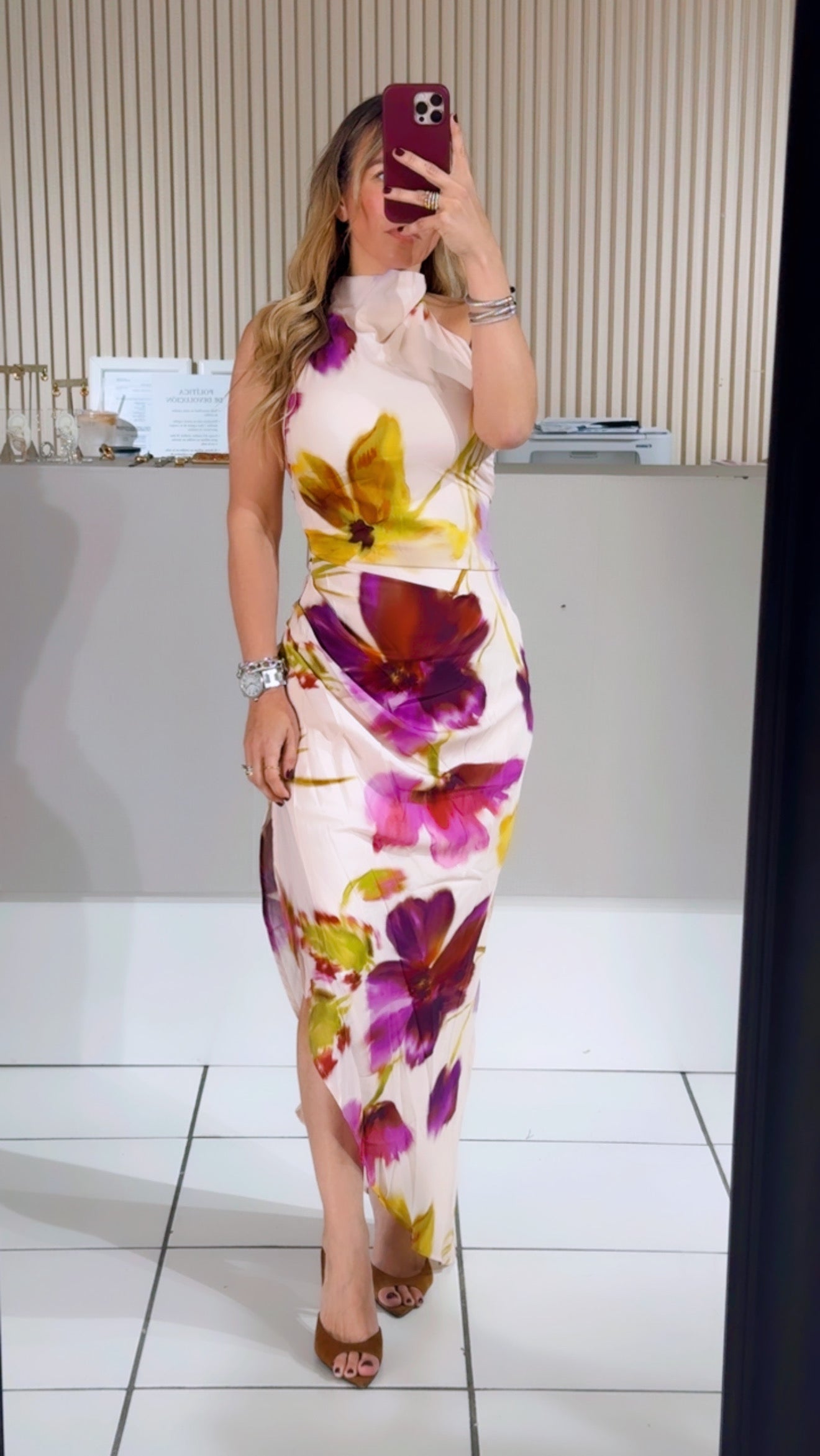 Halter flower dress