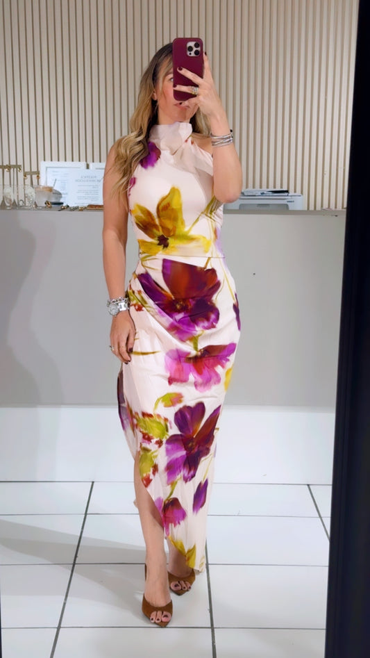 Halter flower dress