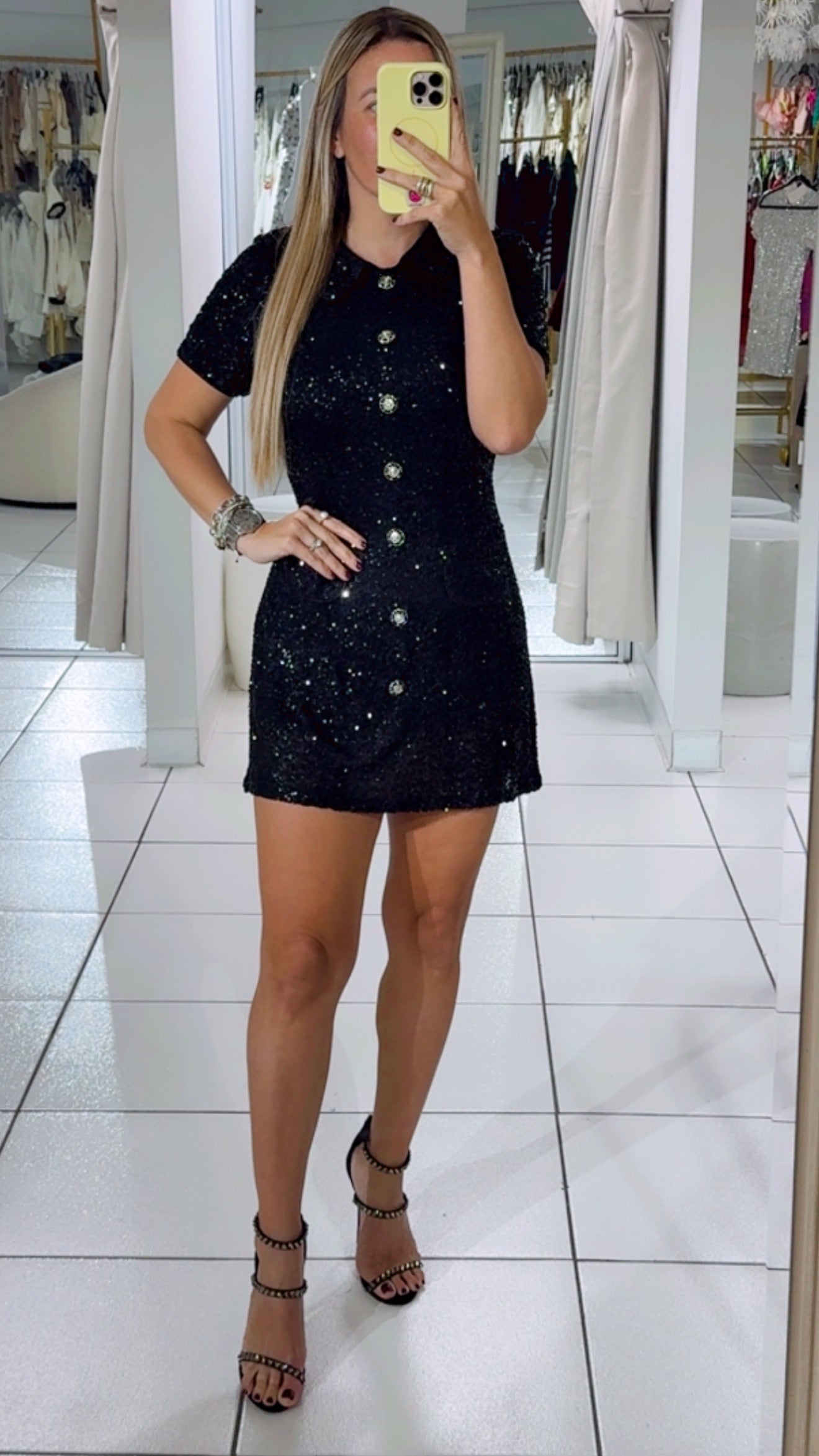 Glitter black dress