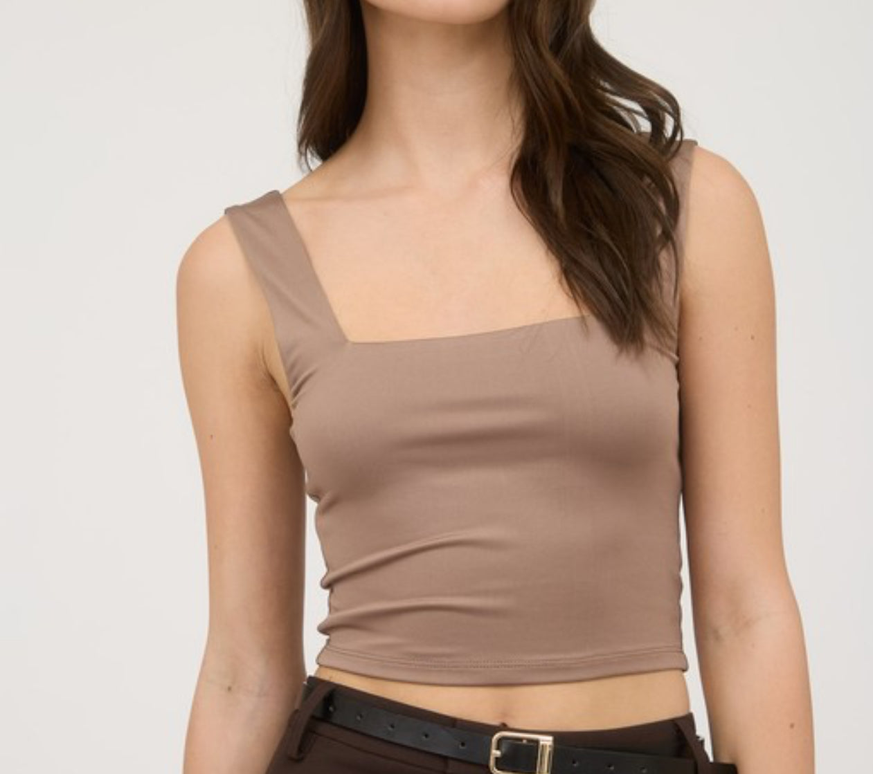 Basic taupe top