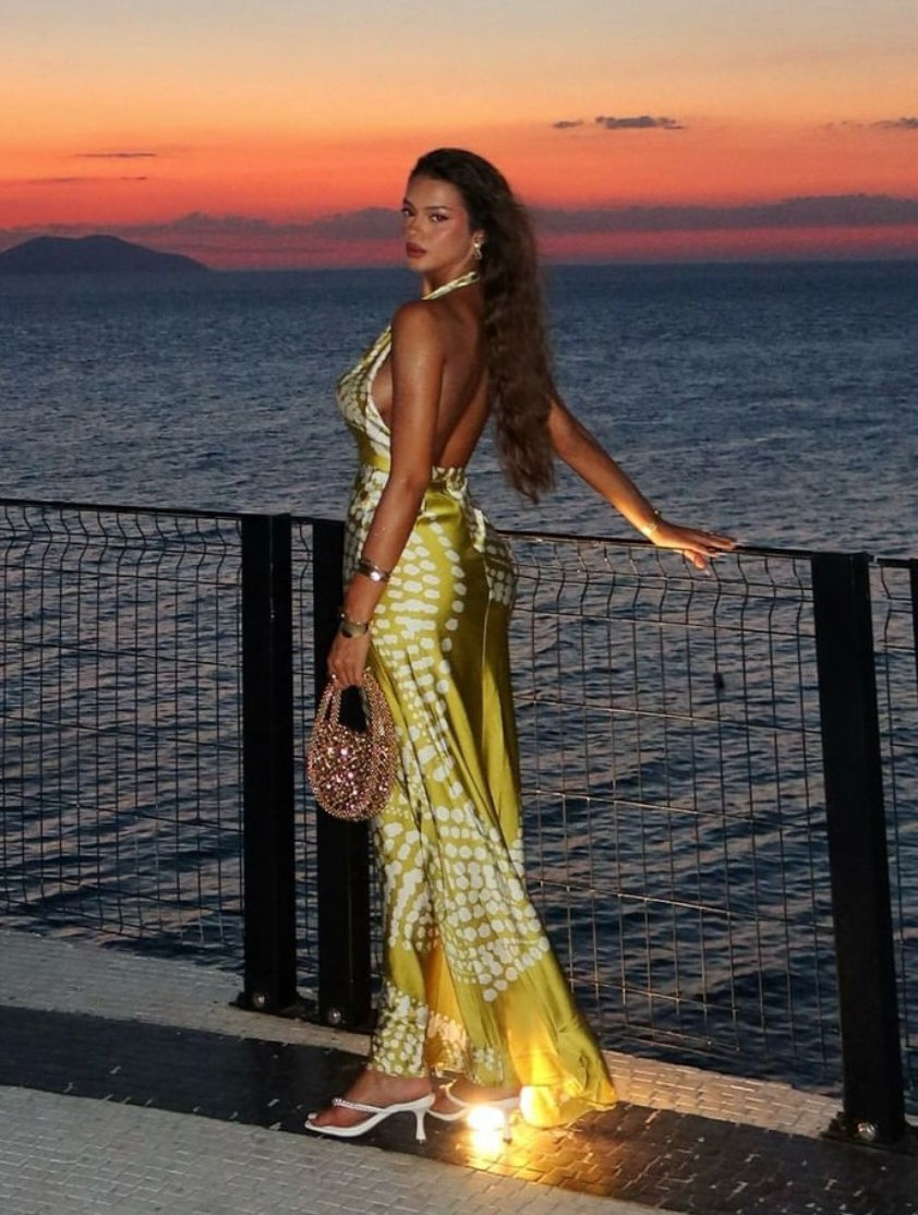 Aria halter dress