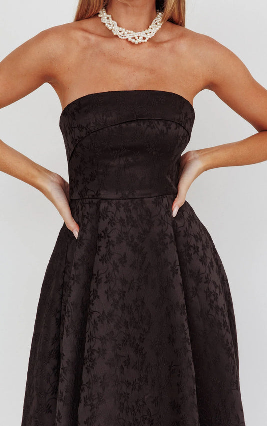 Black midi dress