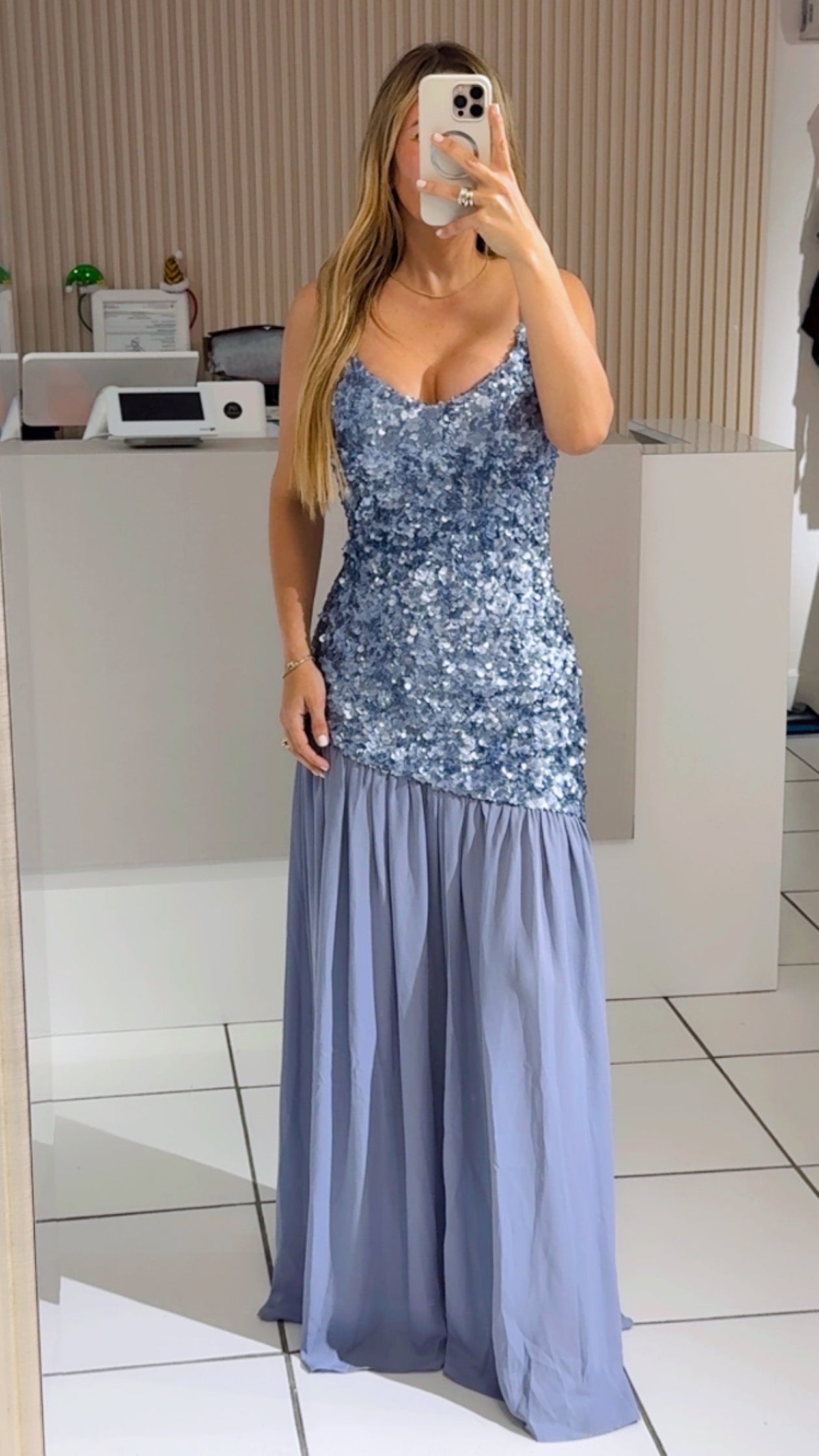 Sky Sequin Dress