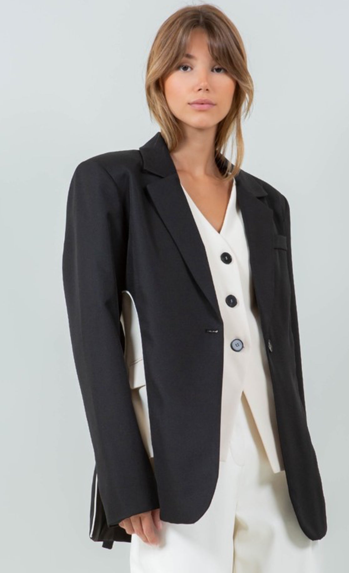 Vest blazer chic