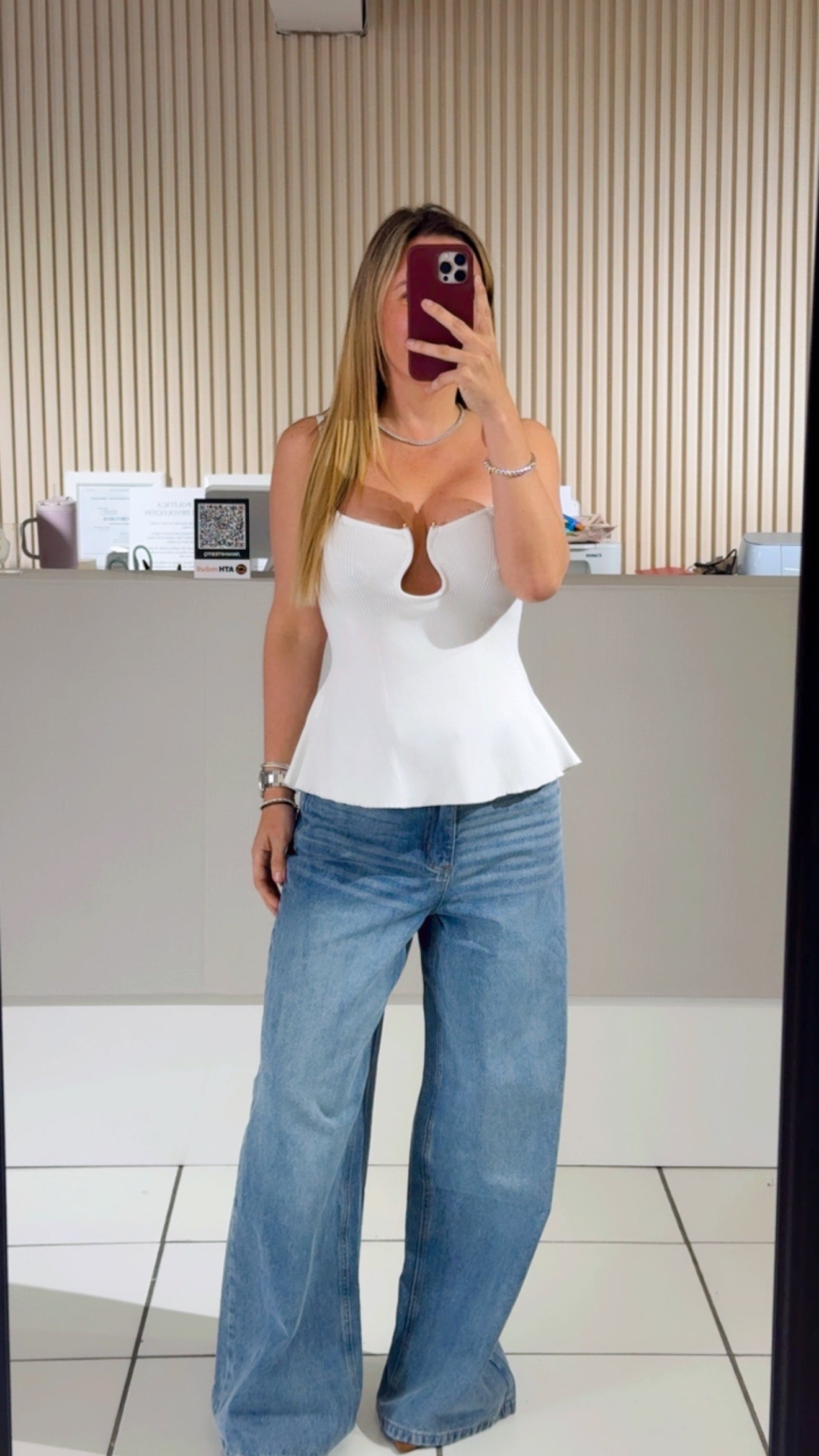 WHITE CAMI TOP