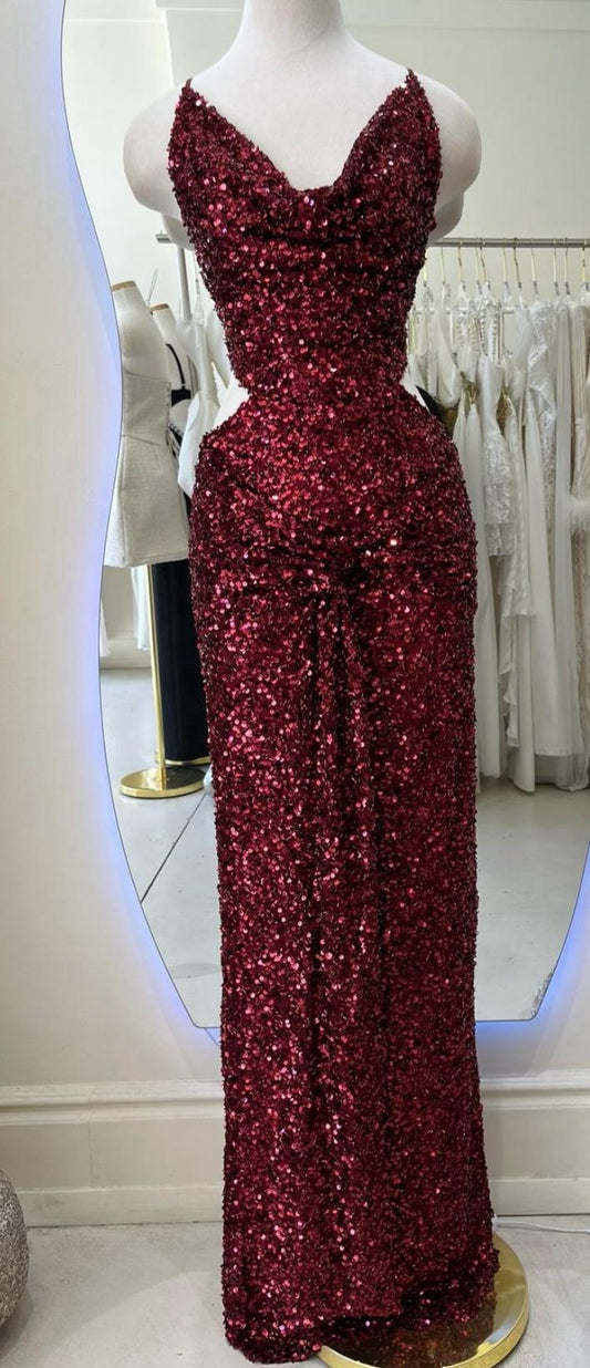 Gala burgundy dress