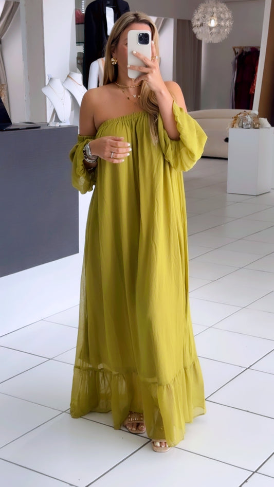 Mostaza maxi dress
