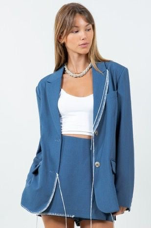 Mikaela Blue Vest