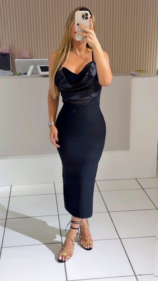 Black glam dress