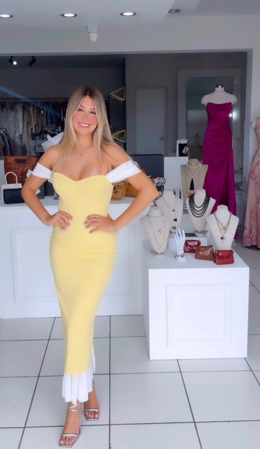 Midi butter dress