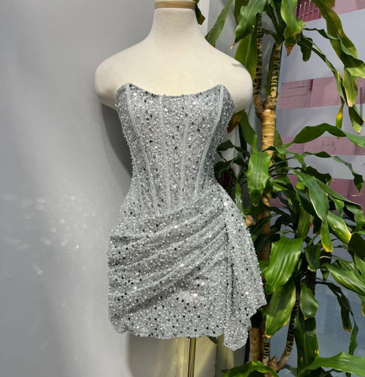 Clara Silver Dress