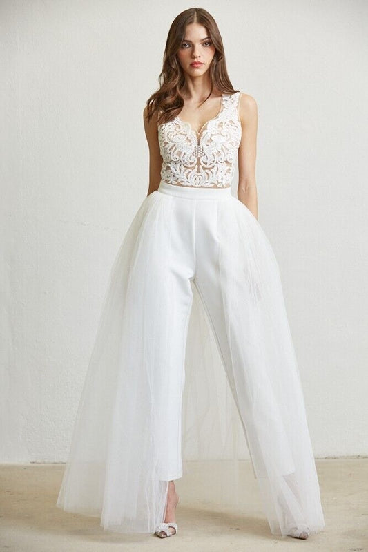 Nishant White Jumpsuit