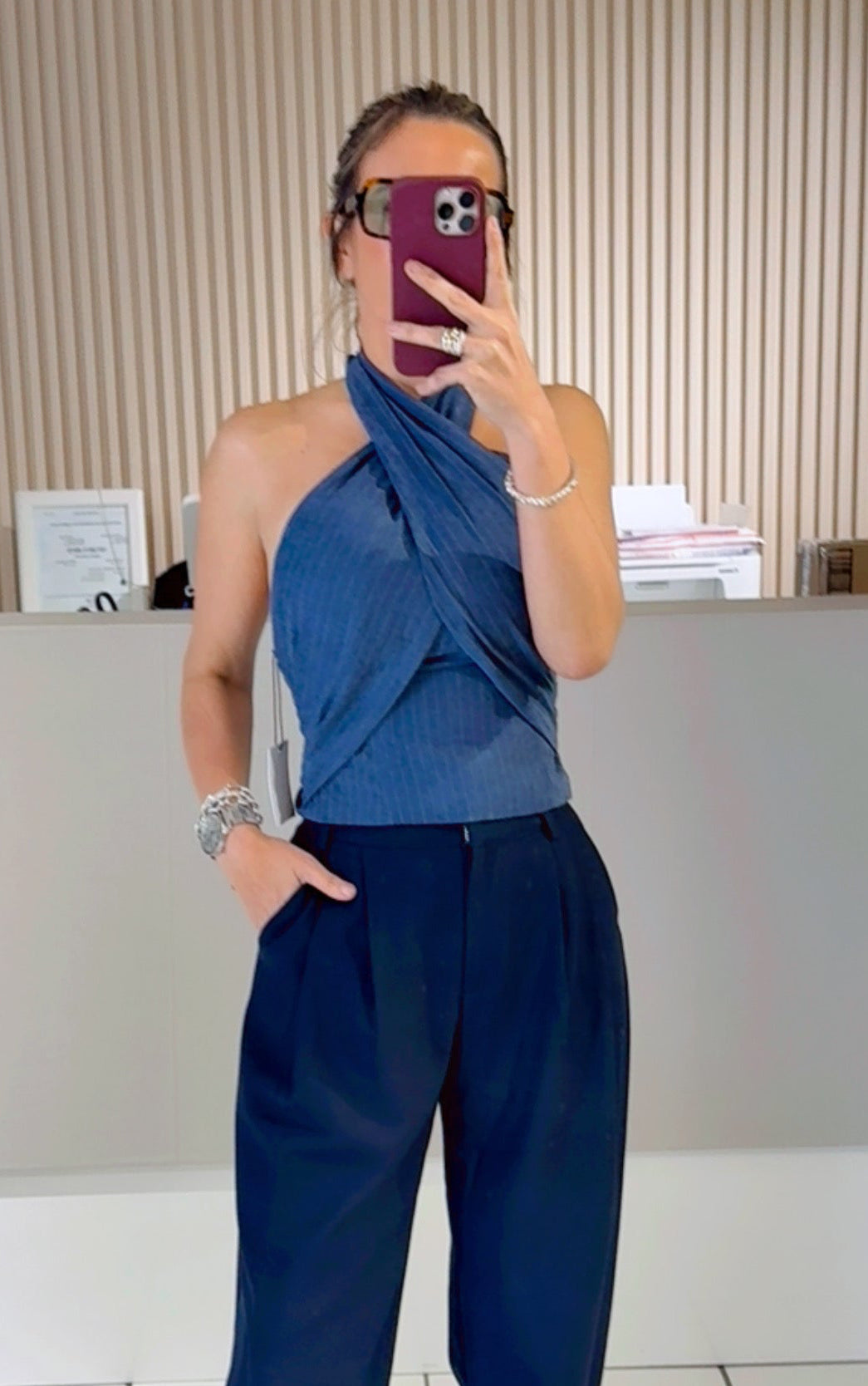 Montalvo Navy Top