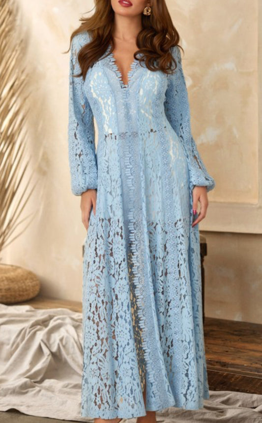 Baby blue cover up