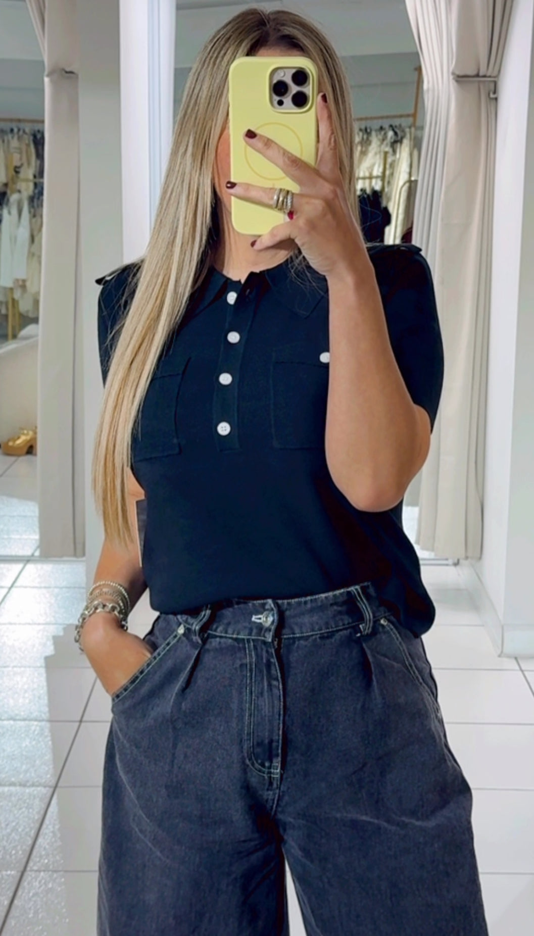 Polo shirt black