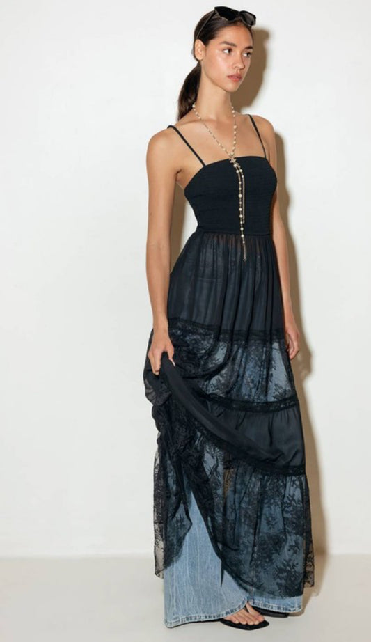 Black tunic top