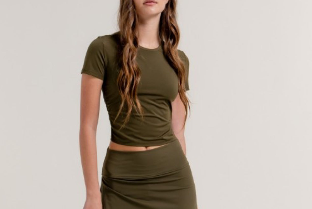 Green basic top