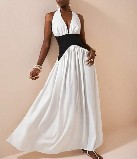 Halter maxi dress