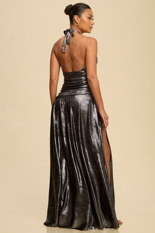 Gunmetal Maxi Dress