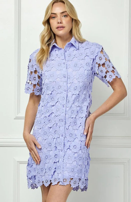 Crochet short dress