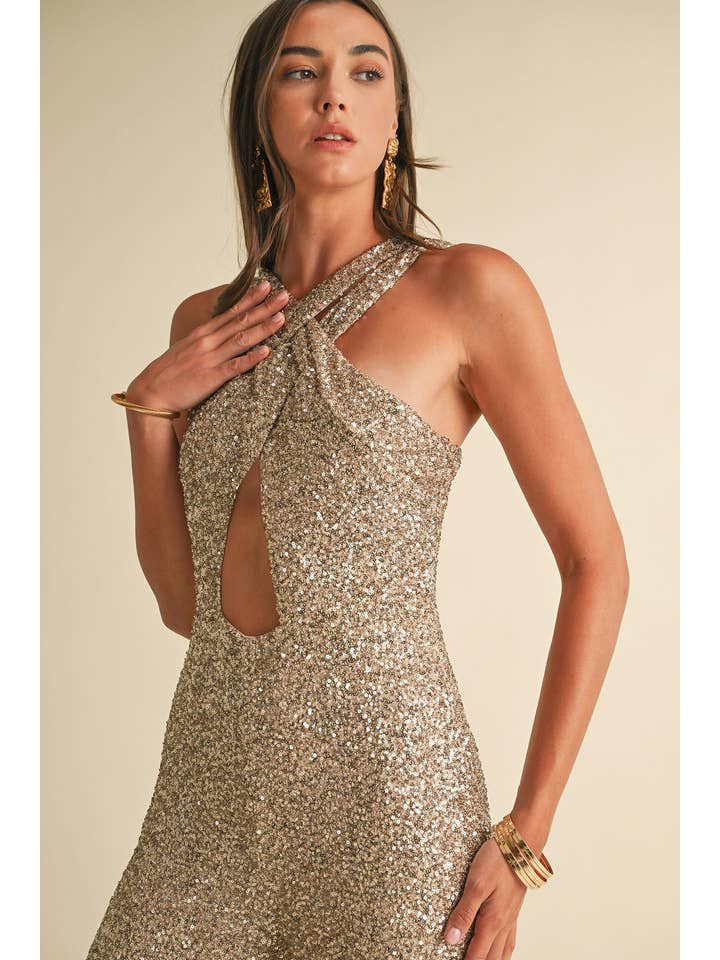 Selena Glitter Jumpsuit