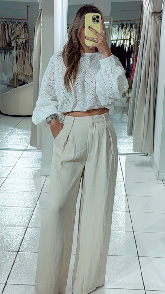 White lace top
