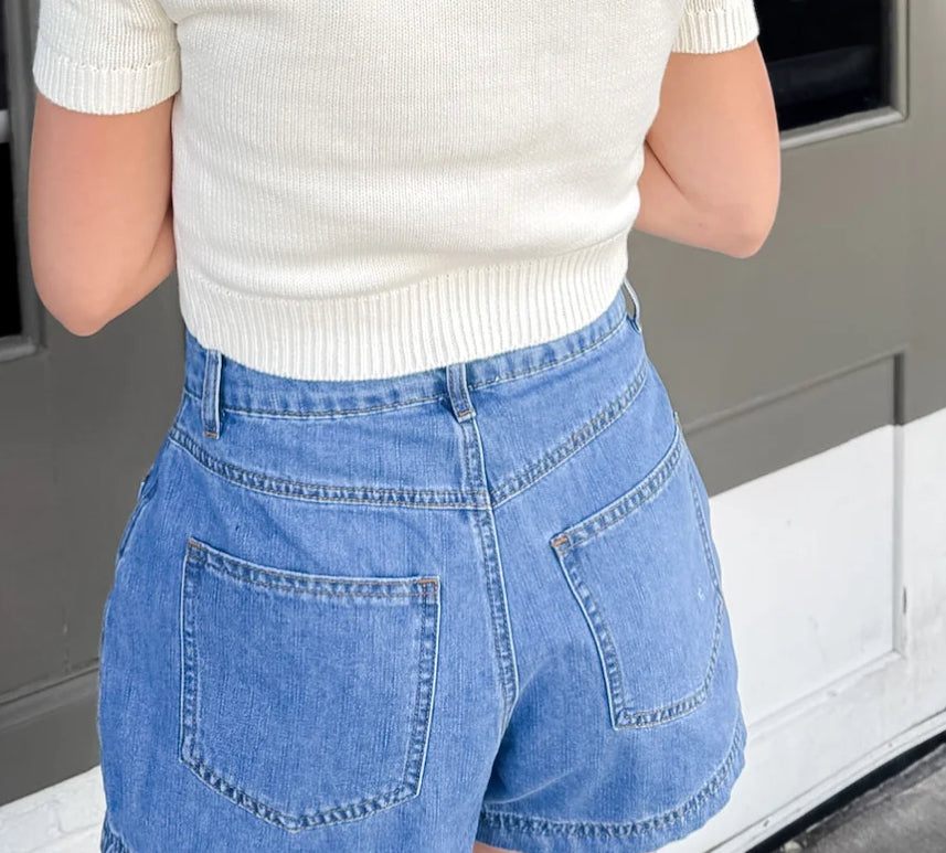 Piper denim short