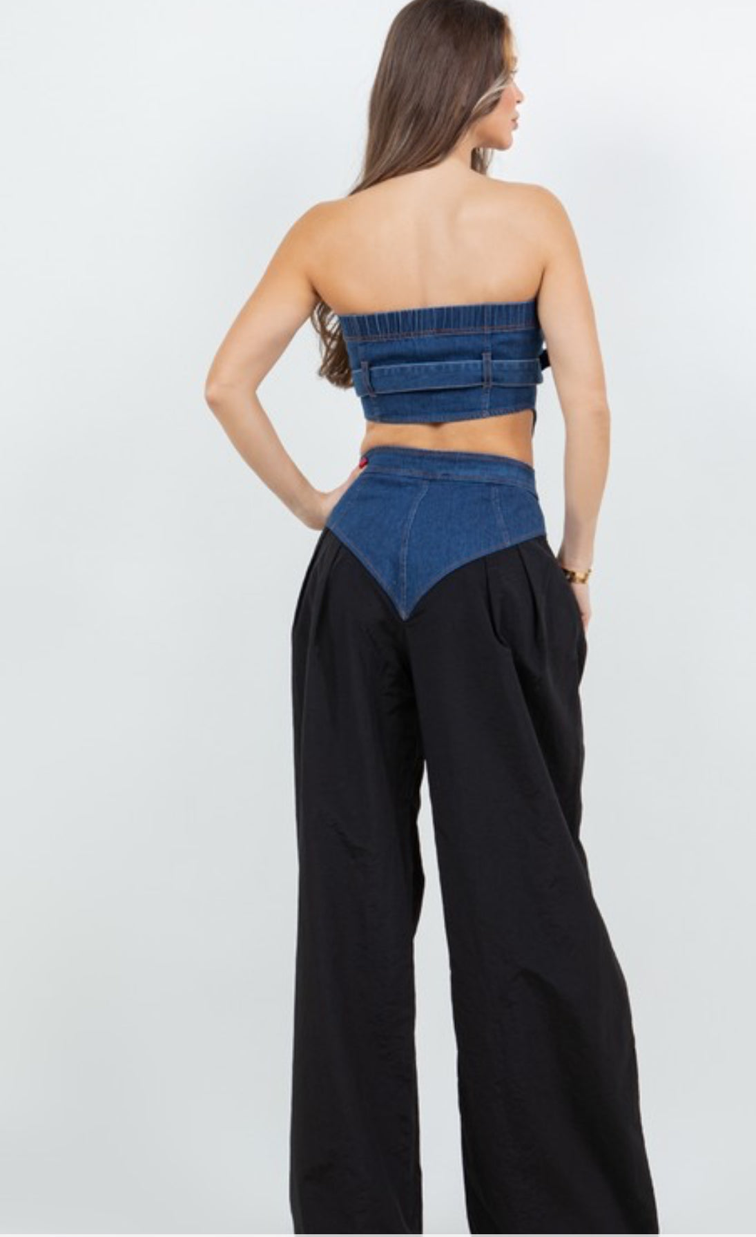 Denim black set