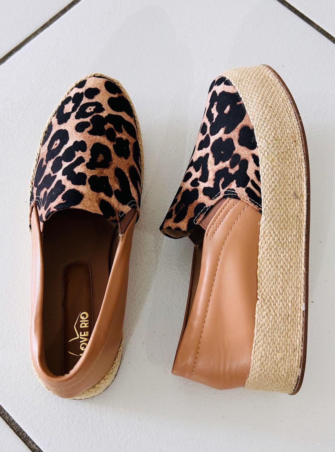 Animal print sandals