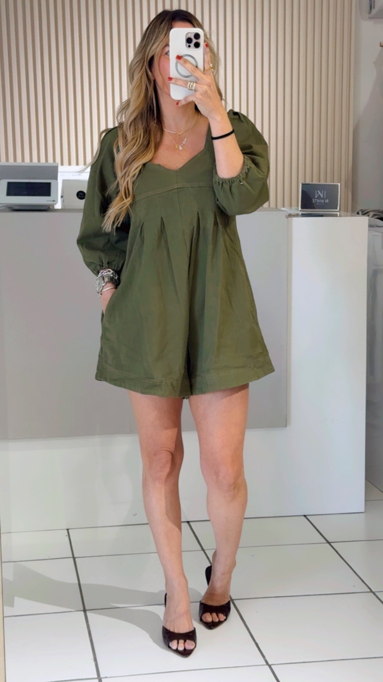 Olive Romper