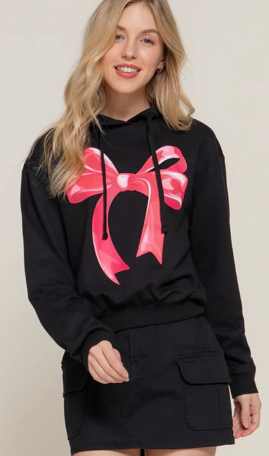 Red Bow Hoodie