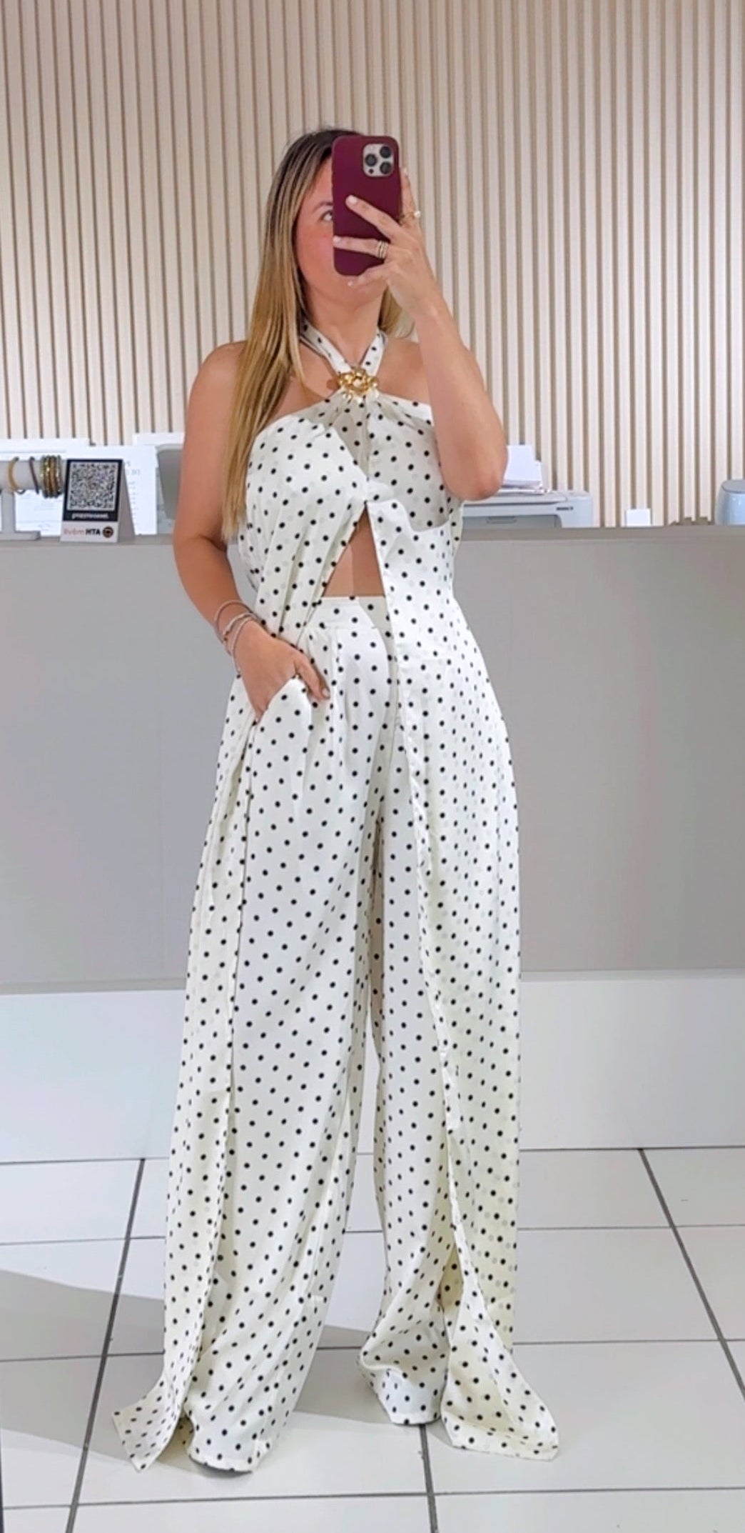 WHITE Silk Haltered Jumpsuit