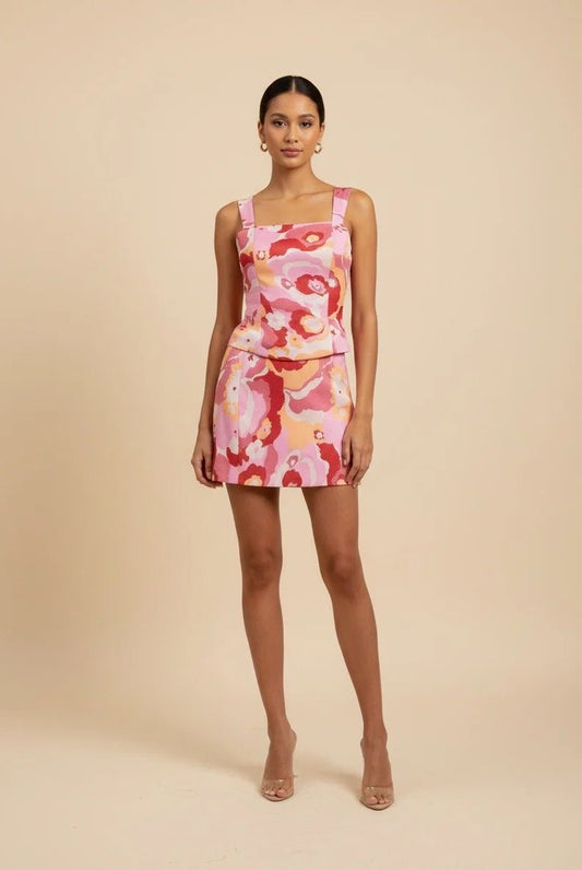Pink floral set