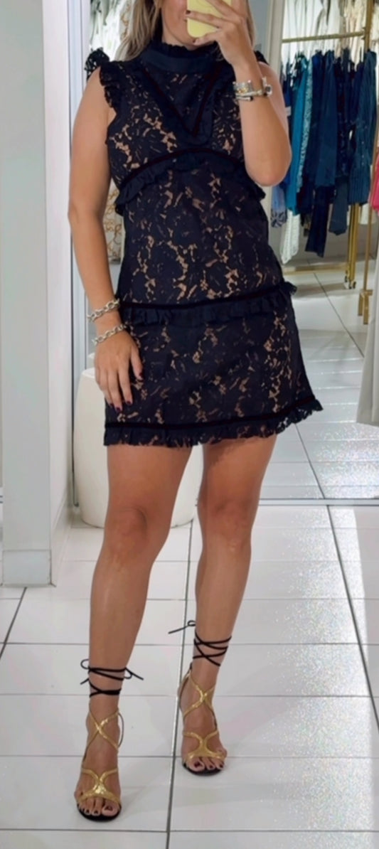 Lace black dress