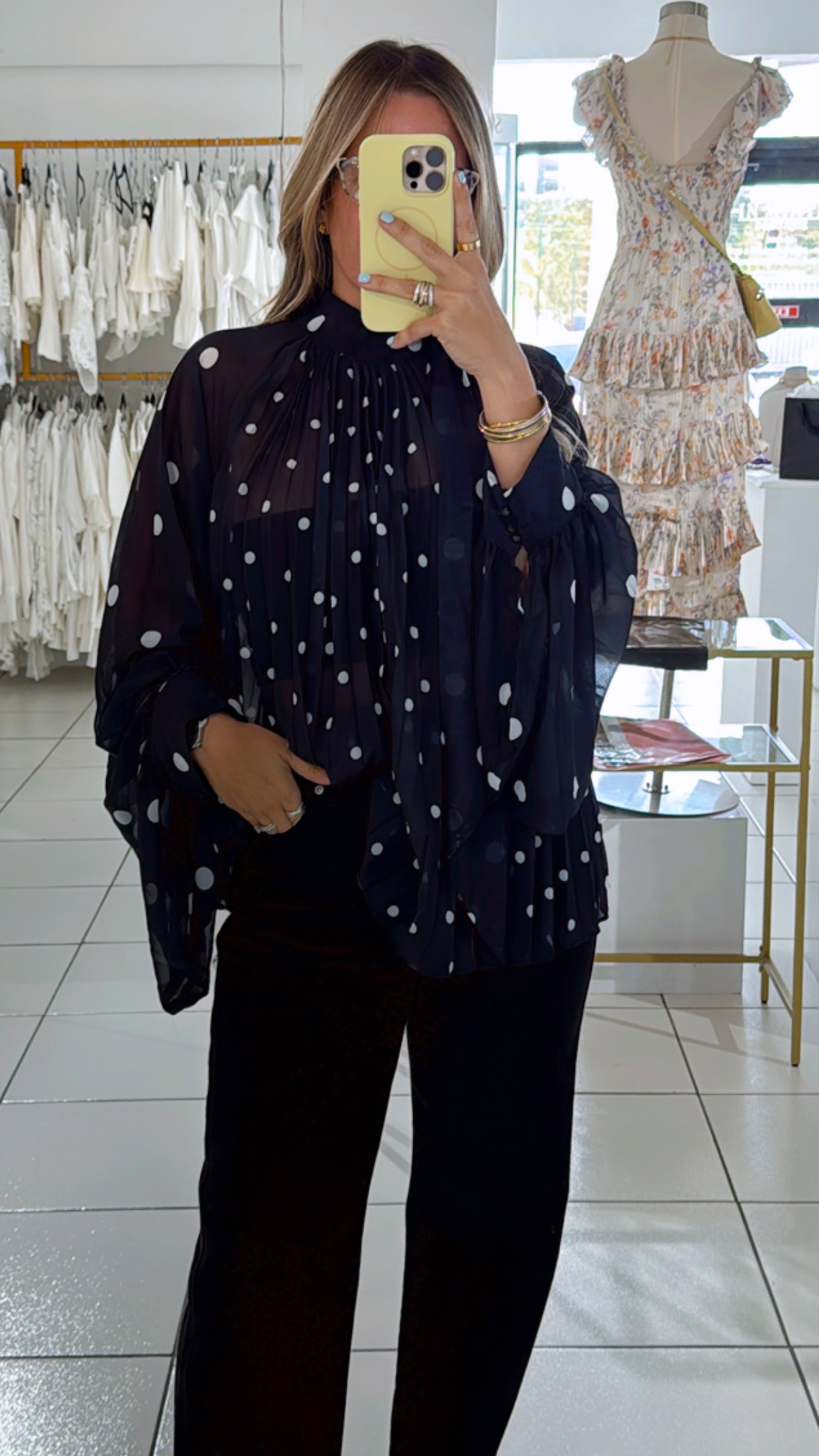 Polka dot tunic