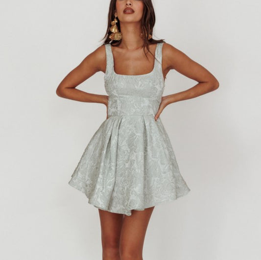 Jacquard mini dress