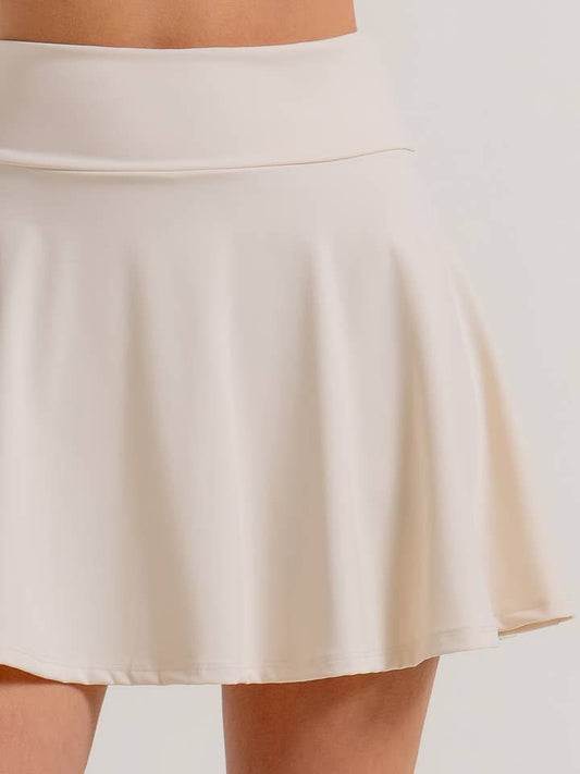 Cream skirt