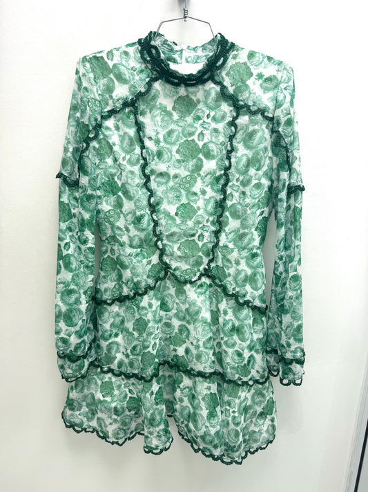 Green Flower Dress