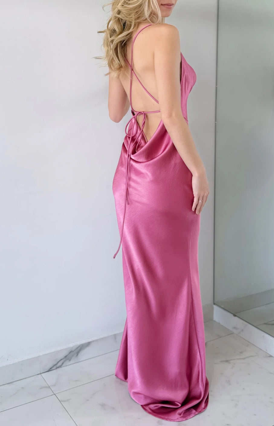 Pink maxi dress